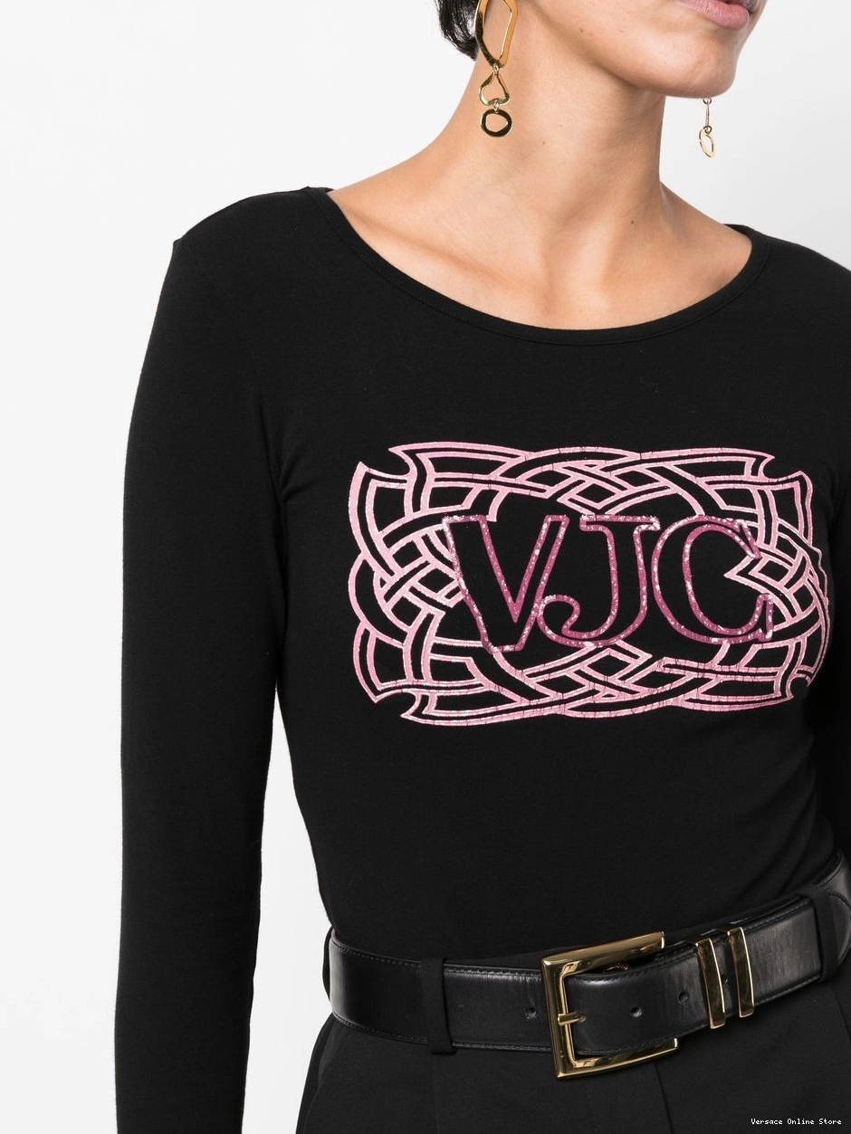 Cheap logo-print Versace Women T-shirt 2000s 0413
